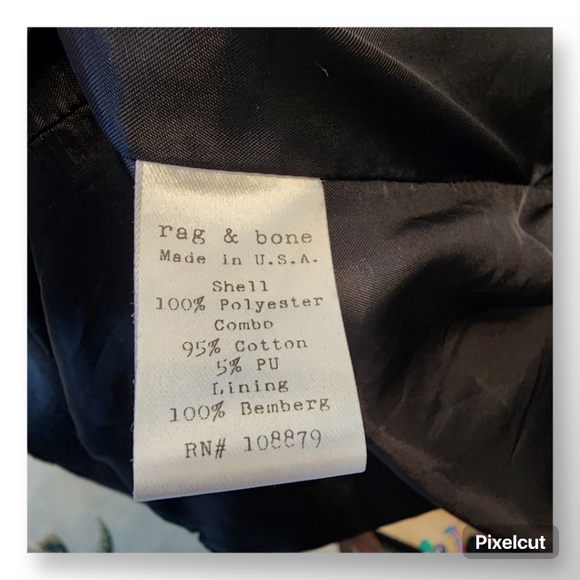 Rag & Bone Men's Windbreaker Style Jacket Made in USA Sz 44 (L/XL) Navy Blue - Picture 4 of 5